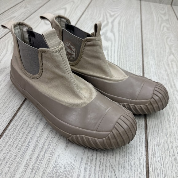 Converse Shoes - Converse 6.5 US Converse Big C Sidegore Rubber Hi High Cut Sneakers Khaki 1SC667